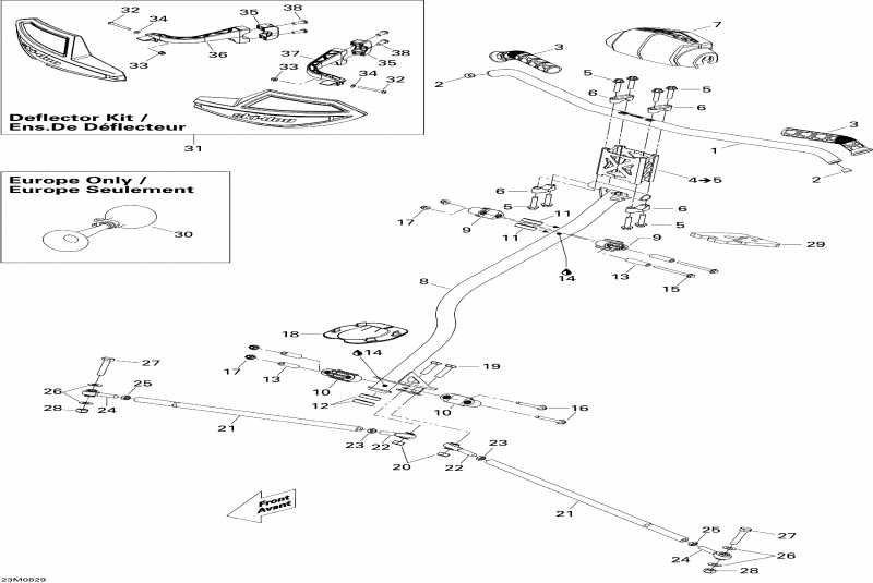 snowmobile Skidoo - Steering