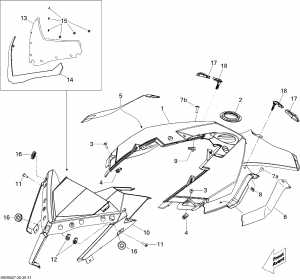 09-    Console 800r (09- Windshield And Console 800r)