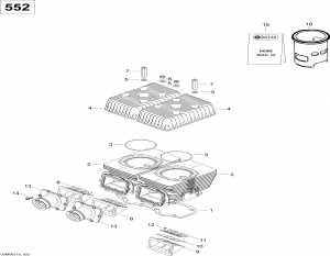 01-      550f (01- Cylinder And Cylinder Head 550f)