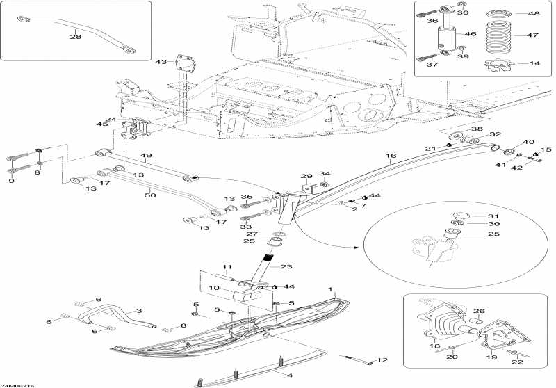  SkiDoo Skandic SUV 550F, 2008 - Front Suspension And Ski 550f