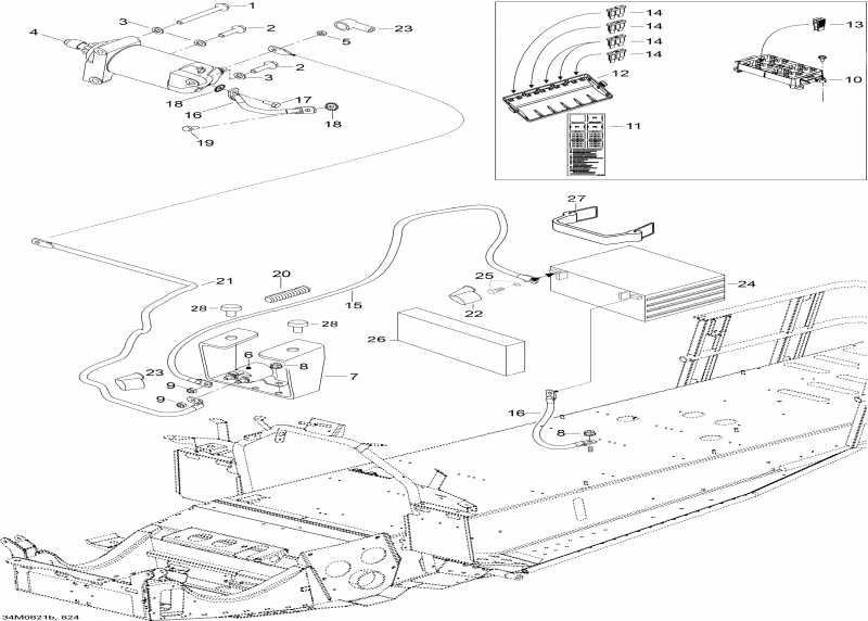 �������� SkiDoo Skandic SUV 600HO SDI, 2008 ������ - Battery And Starter 600ho Sdi
