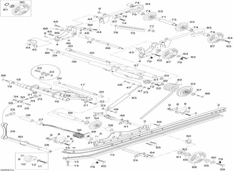 �������� Ski Doo - Rear Suspension Swt 550f