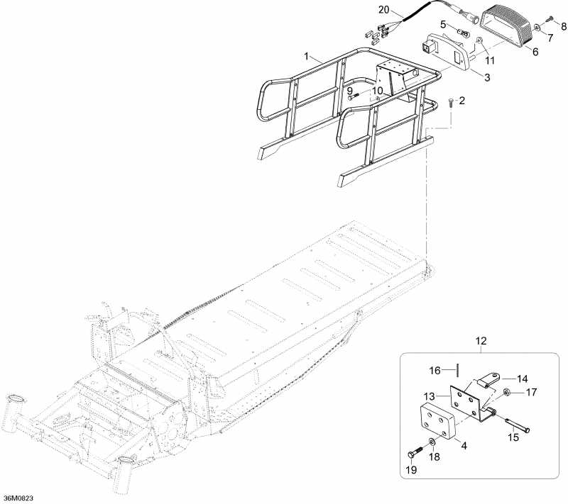 Skidoo ����������� Skandic SWT V-800, 2008 - Luggage Rack