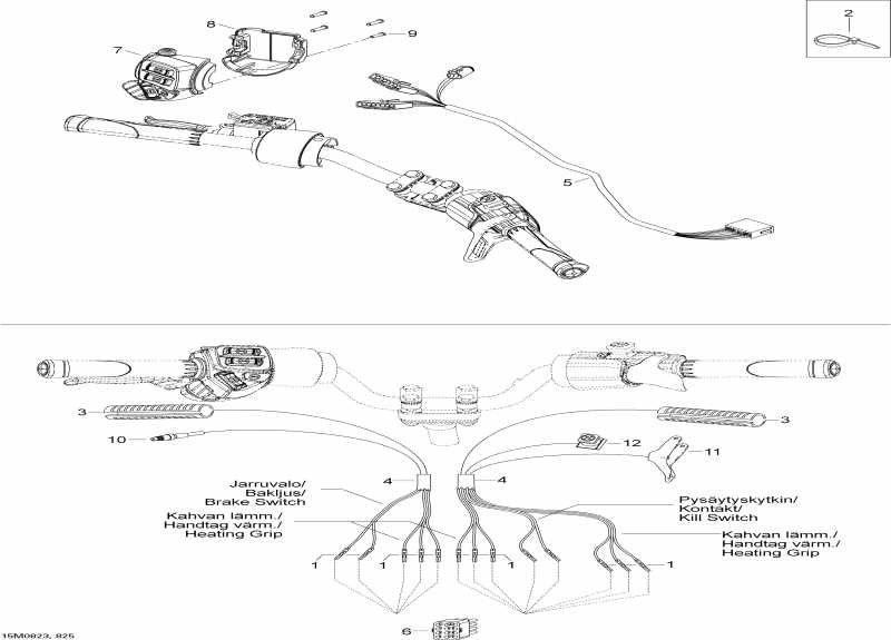 �������� Skidoo ������ Skandic SWT V-800, 2008 - Steering Wiring Harness