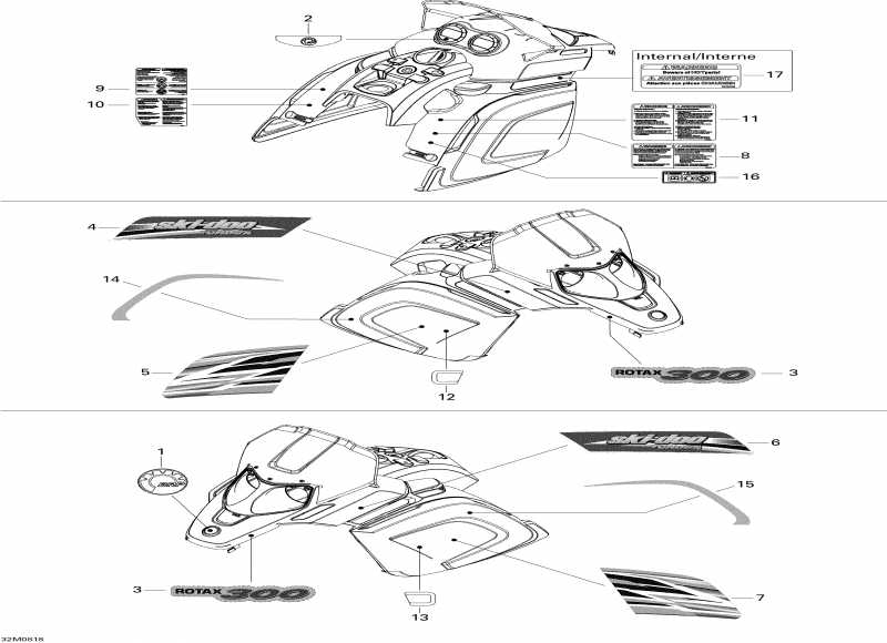  Skandic Tundra 300F, 2008 - Decals