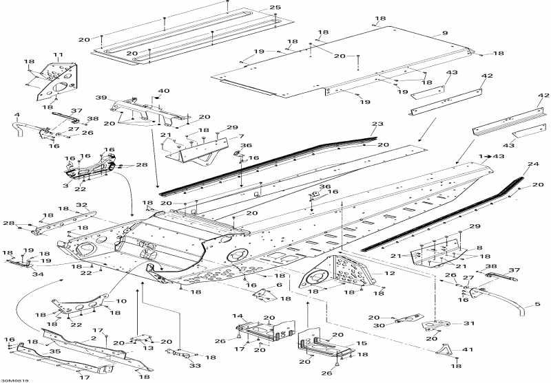  Ski Doo Skandic Tundra LT 550F, 2008  - Frame