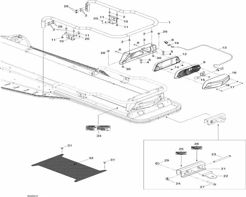 snowmobile  Skandic Tundra LT V-800, 2008 ������ - Luggage Rack