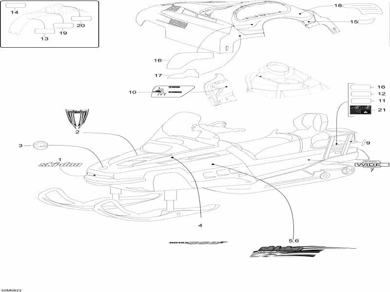 �������� Skidoo ����������� Skandic WT 550F, 2008 - Decals Wt 550f