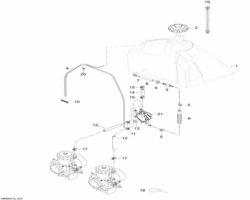 Skandic WT 600, 2008  - Fuel System Wt 600