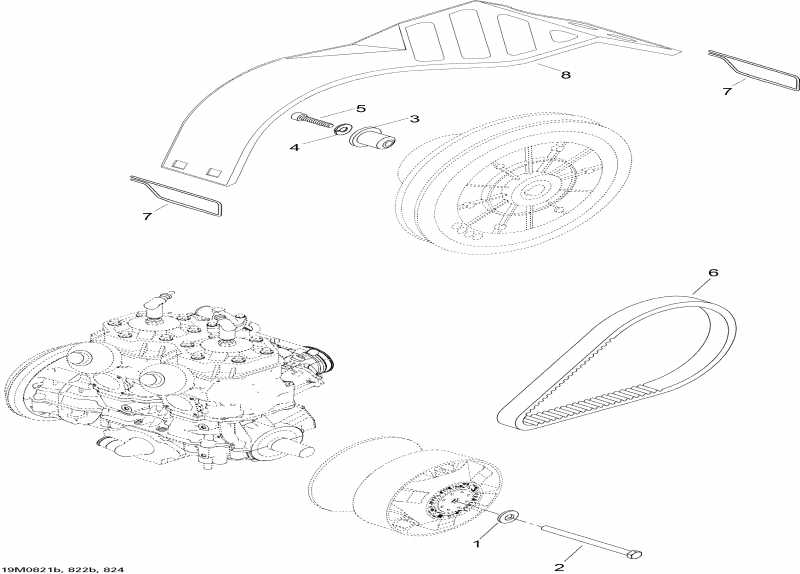  Ski Doo - Pulley System Wt 600