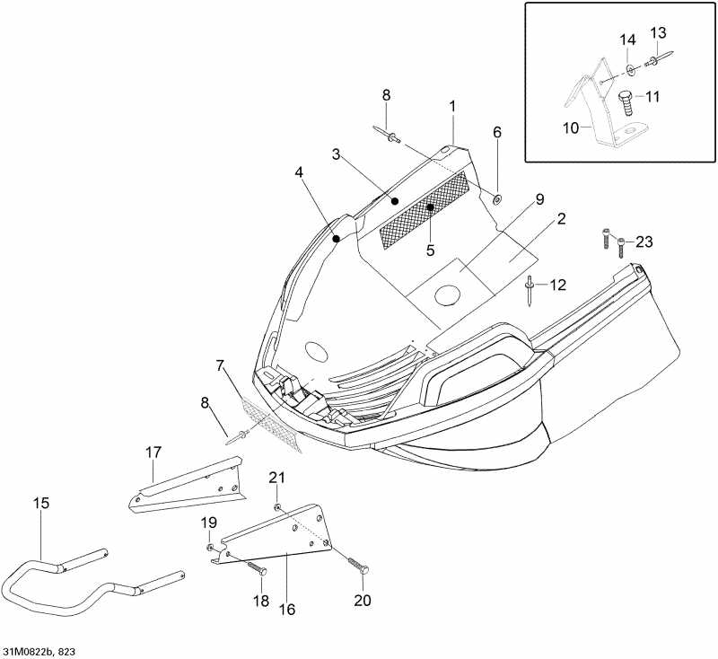    Skandic WT 600, 2008 - Bottom Pan Wt 600