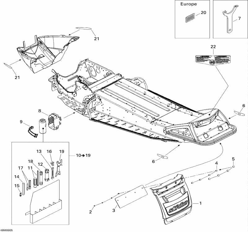 snowmobile Ski Doo Summit 550F, 2008  - Utilities