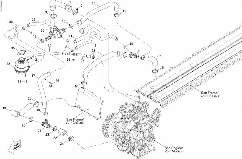 snowmobile Skidoo  Summit X 800R, 2008 -  System