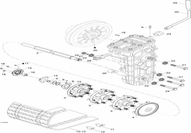 snowmobile   Expedition TUV 600 H.O. SDI, 2009 - Drive System