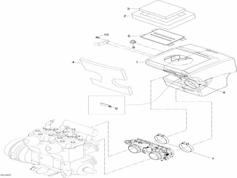  Ski-doo Expedition TUV 600 H.O. SDI, 2009  - Air   System