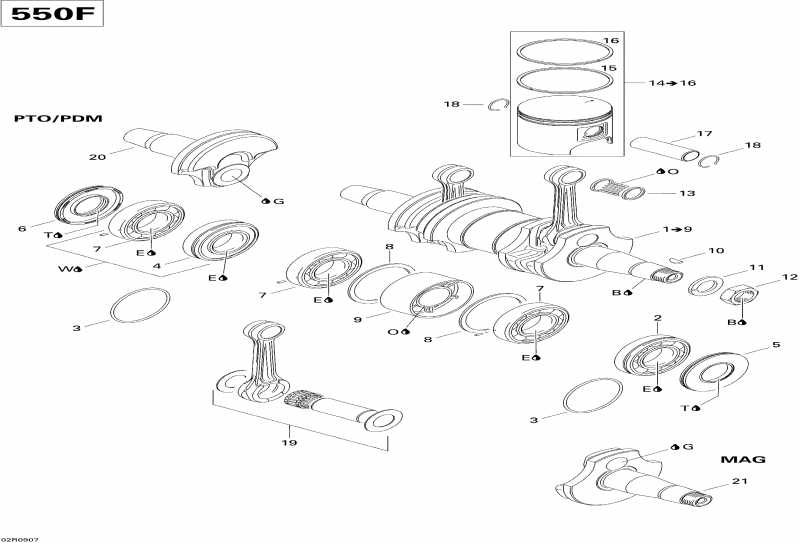  ski-doo - Crankshaft And Piston