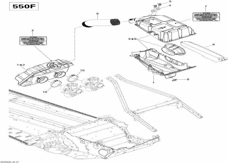 �������� BRP SkiDoo ����������� Freestyle Back Country, 2009 - Air Intake System