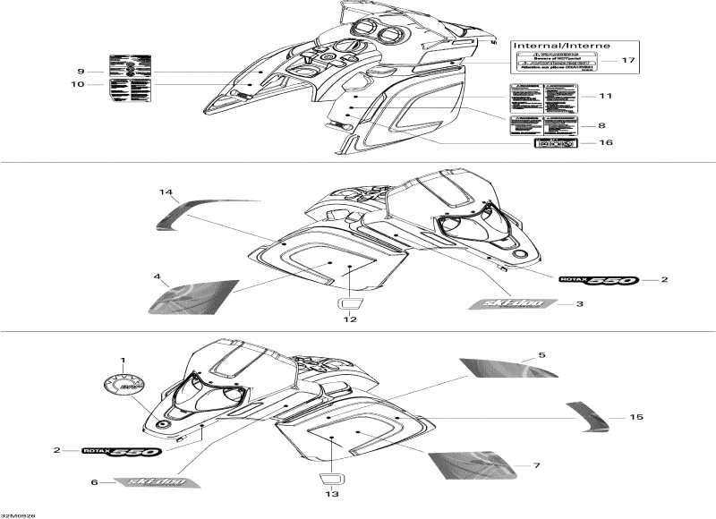 �������� SKIDOO Freestyle Back Country, 2009 ������ - Decals