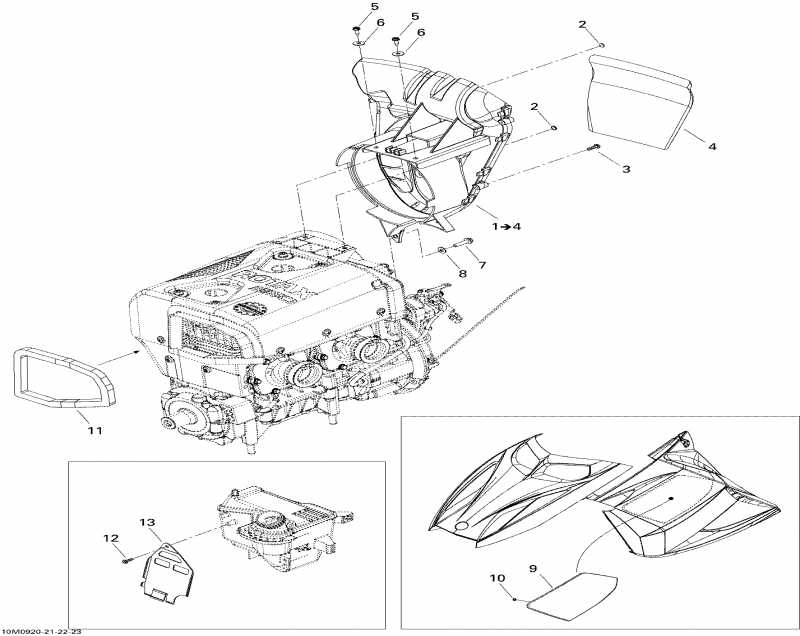  SKIDOO GSX Fan, 2009 - Cooling System