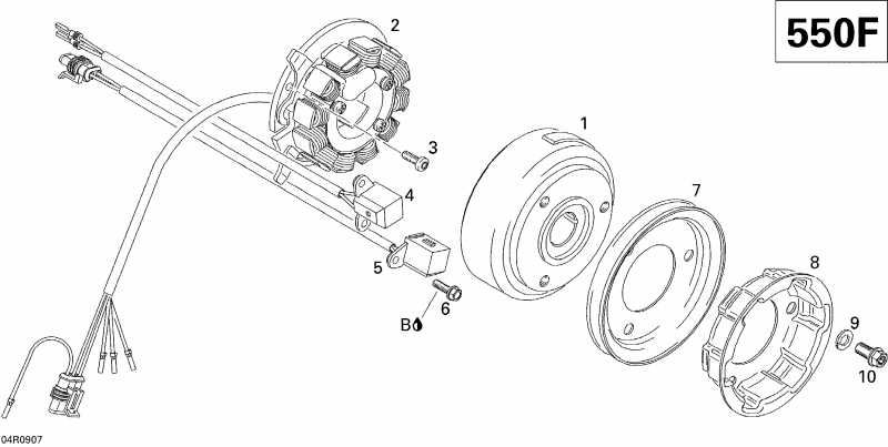 snowmobile BRP SkiDoo  GSX Fan, 2009 - Magneto