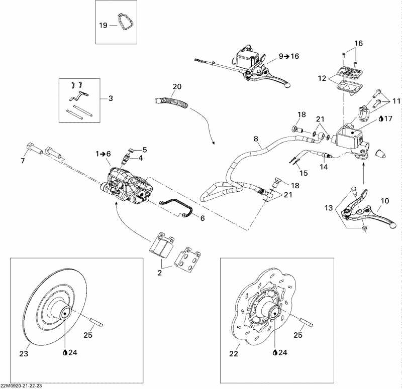 snowmobile ski-doo GSX Fan, 2009  - Hydraulic Brakes