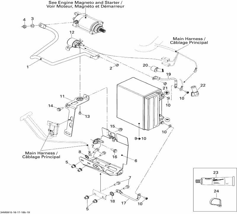  BRP SkiDoo - Battery And Starter