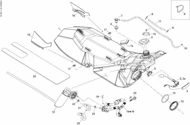 snowmobile Ski Doo  GTX LE 1200 4-TEC, 2009 - Fuel System 1200