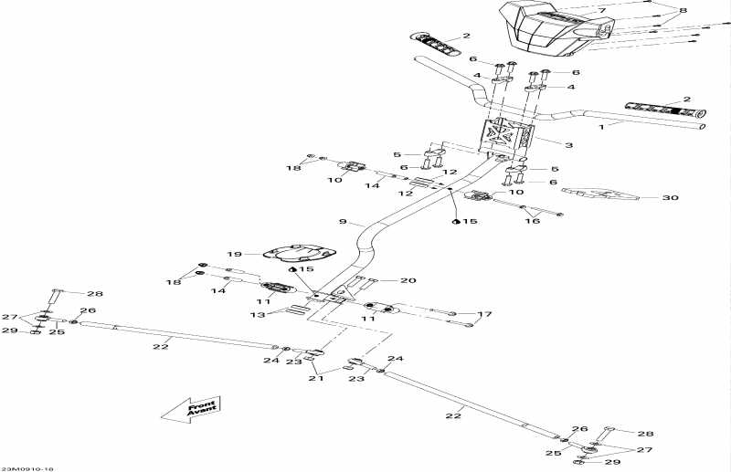 Skidoo  GTX LE 1200 4-TEC, 2009 - Steering