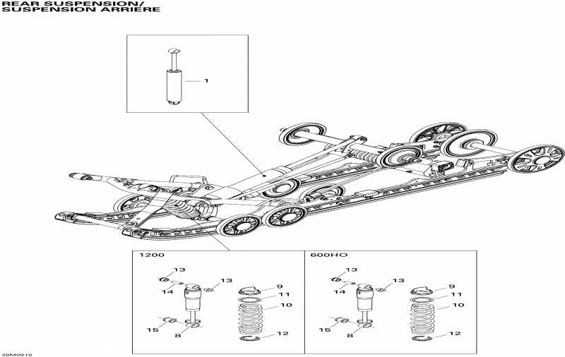  Ski Doo GTX LE 600 H.O. E-TEC, 2009  -   Shocks 600ho