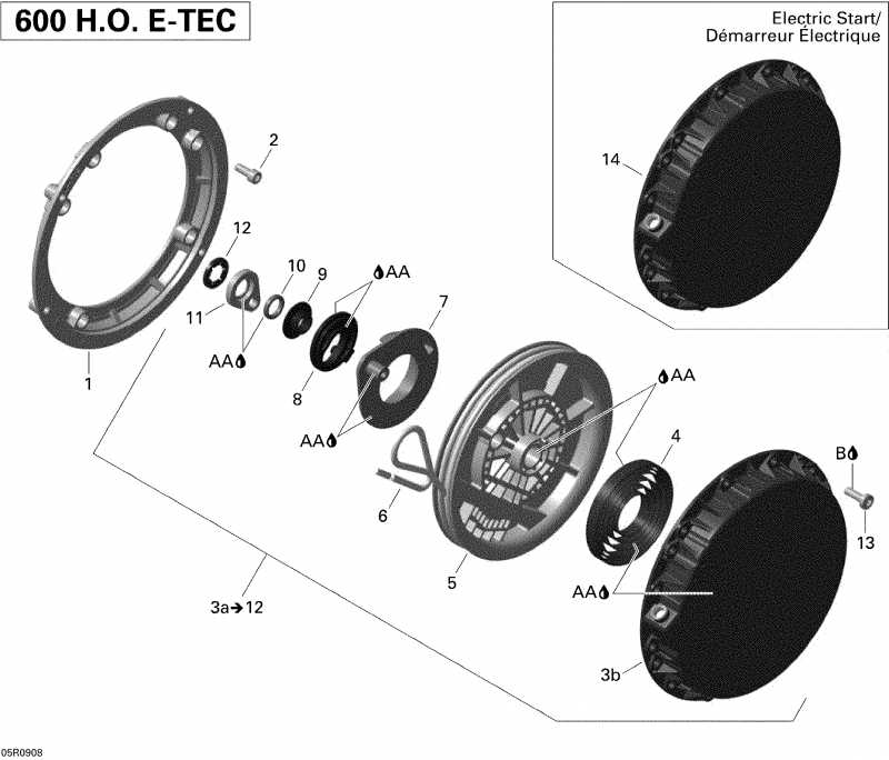  GTX LE 600 H.O. E-TEC, 2009 - Rewind Starter