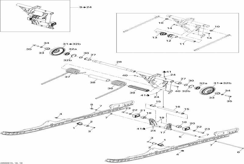 snowmobile Ski Doo GTX SE 1200 4-TEC, 2009 - Rear Arm