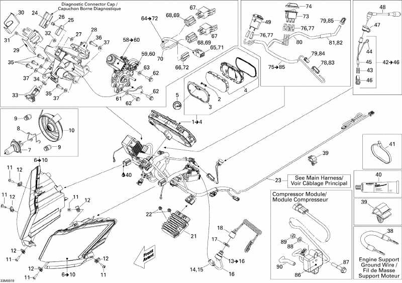 snowmobile  GTX SE 1200 4-TEC, 2009  - Electrical System