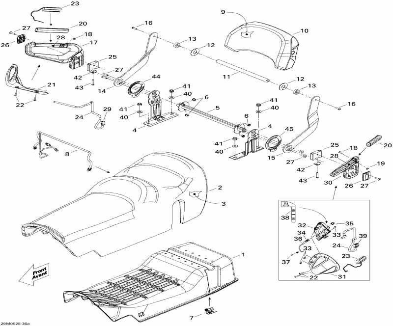 snowmobile  ����������� Legend Touring, 2009 - Seat