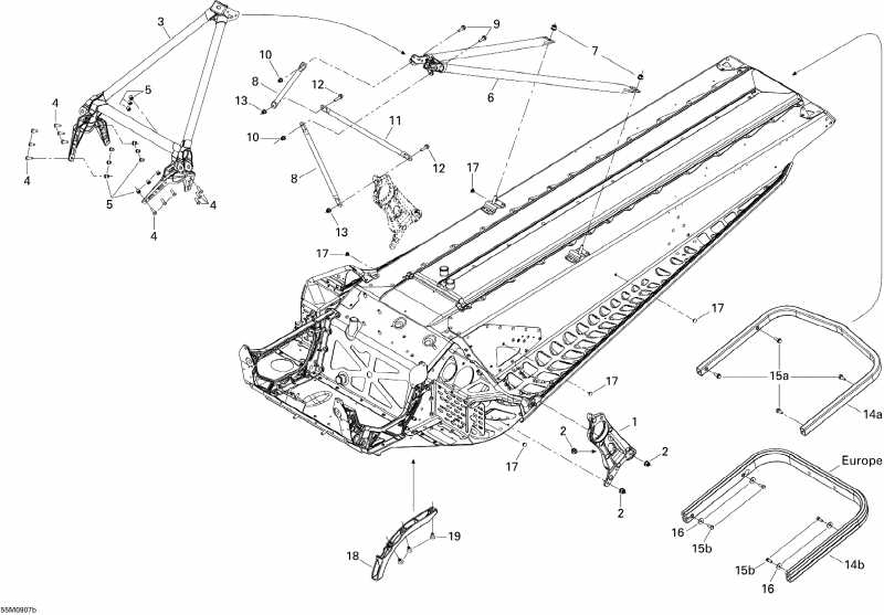  ski-doo  MX Z Renegade X 800R Power T.E.K., 2009 - Frame And Components 2