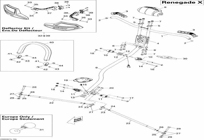 snowmobile Skidoo - Steering