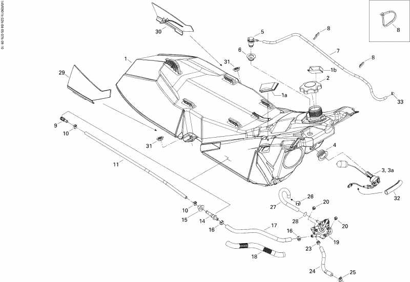 snowmobile Ski-doo  MX Z TNT 500SS, 2009 - Fuel System