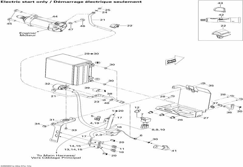   MX Z X 800R PTEK, 2009 - Battery And Starter 800r