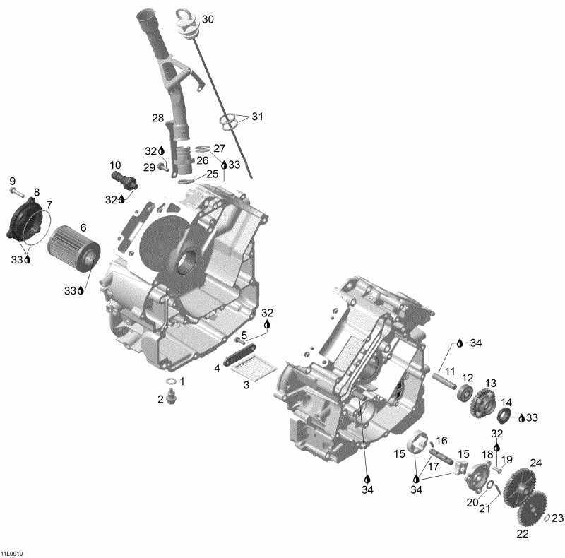 snowmobile ski-doo - Oil Pump