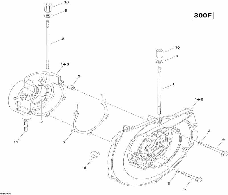 ski-doo  Skandic Tundra, 2009 - Crankcase