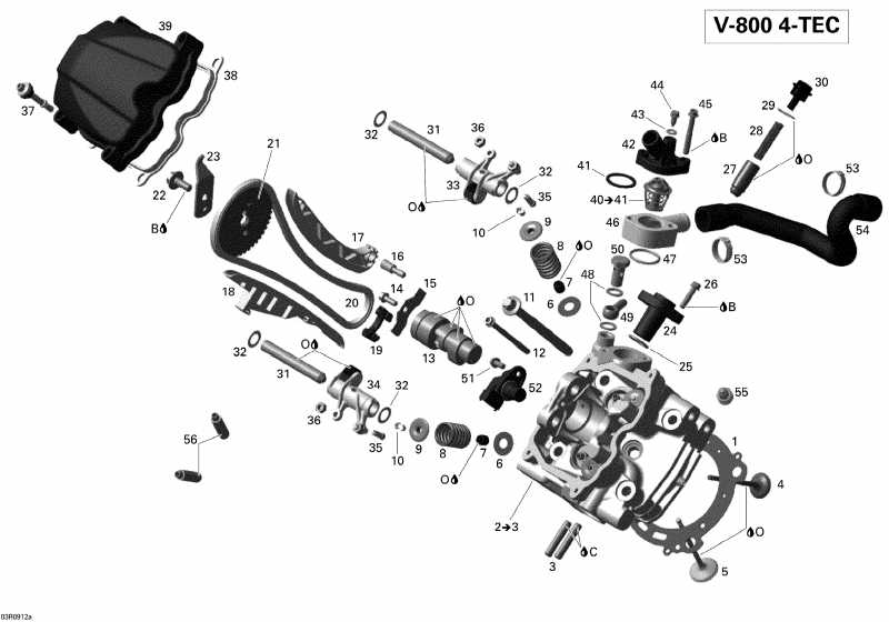 Ski-doo Skandic Tundra LT V800 4-TEC, 2009 - Cylinder Head, Front