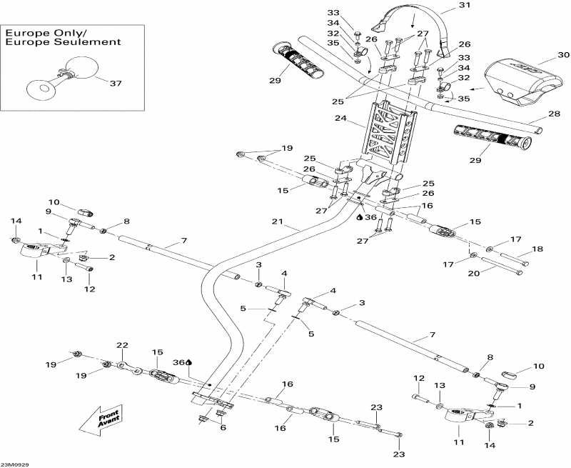  Skidoo  Skandic Tundra LT V800 4-TEC, 2009 - Steering
