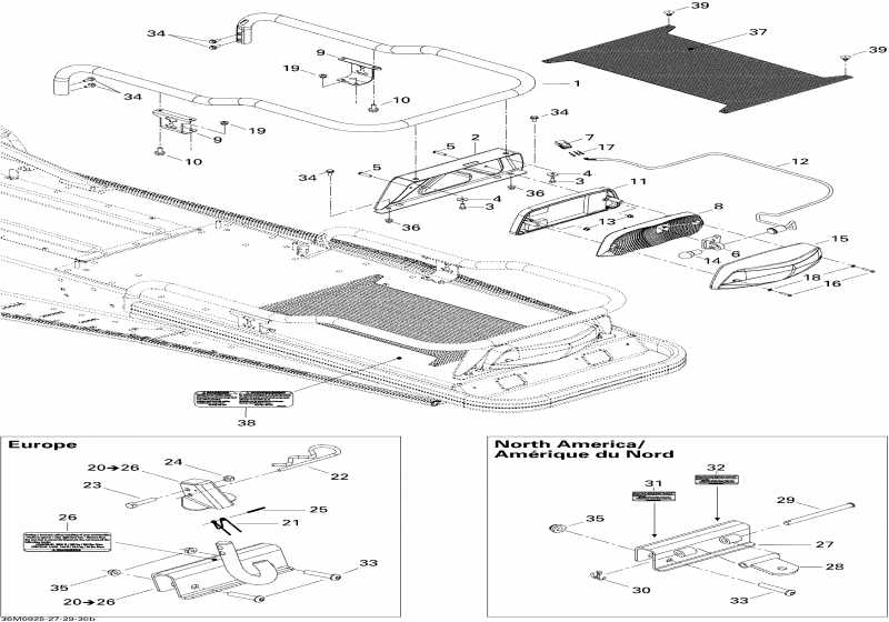  BRP SkiDoo Skandic Tundra LT V800 4-TEC, 2009 - Luggage Rack