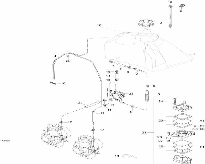 BRP SkiDoo  Skandic WT 600, 2009 - Fuel System