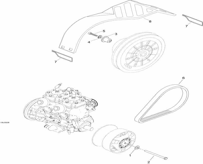 Skidoo Skandic WT 600, 2009 - Pulley System