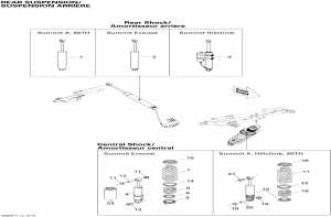 08-   Shocks 600ho (08- Rear Suspension Shocks 600ho)