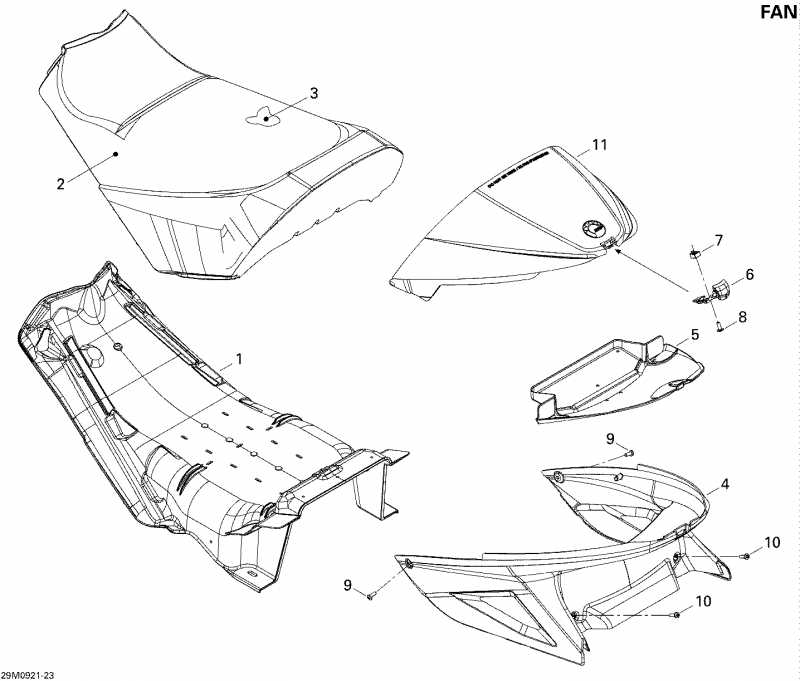 ski-doo Summit Fan, 2009  - Seat