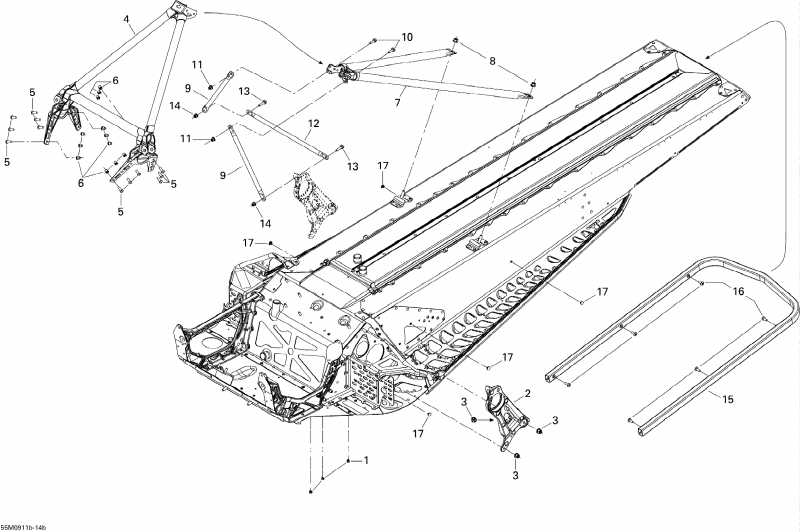 snowmobile BRP SkiDoo Summit HillClimb Edition, 2009  - Frame And Components 2