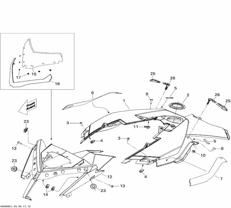  Ski-doo  Summit HillClimb Edition, 2009 -    Console