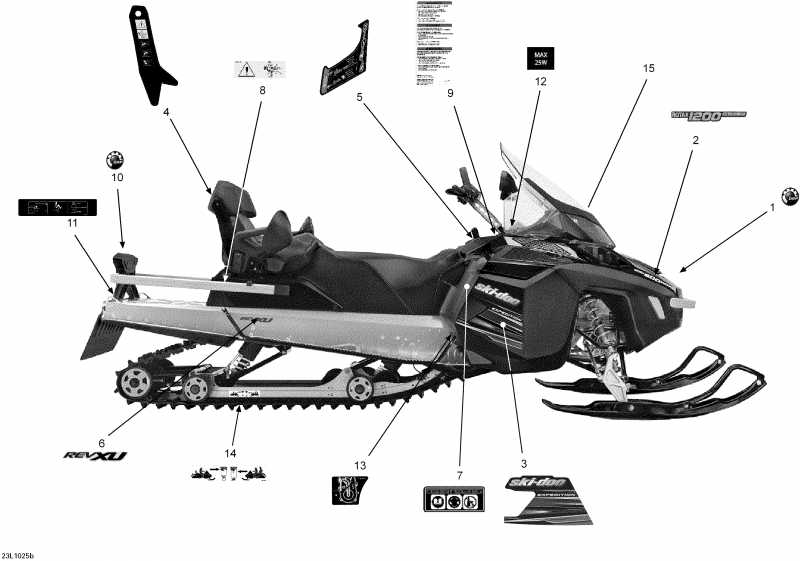  Ski-doo Expedition TUV 1200 REV-XU, 2010 - Decals Europe