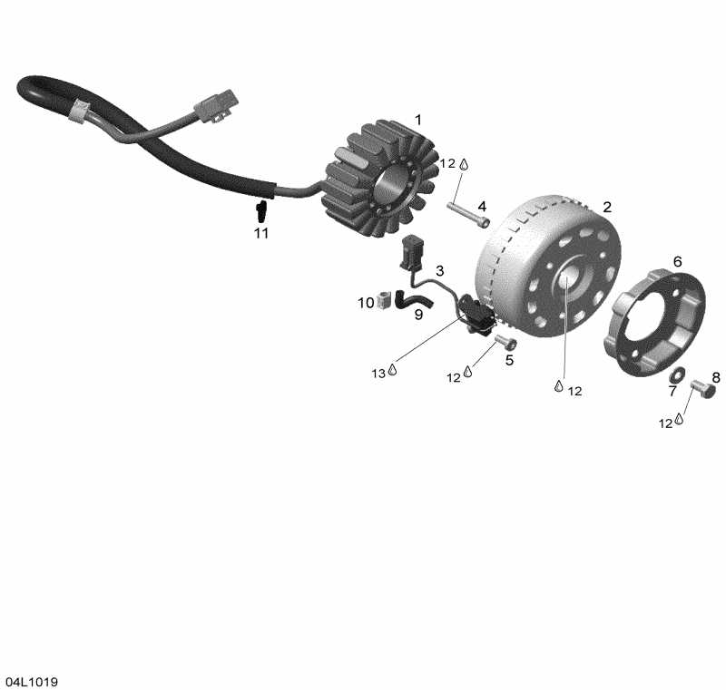 snowmobile Skidoo  Expedition TUV 600HO SDI XU, 2010 - Magneto